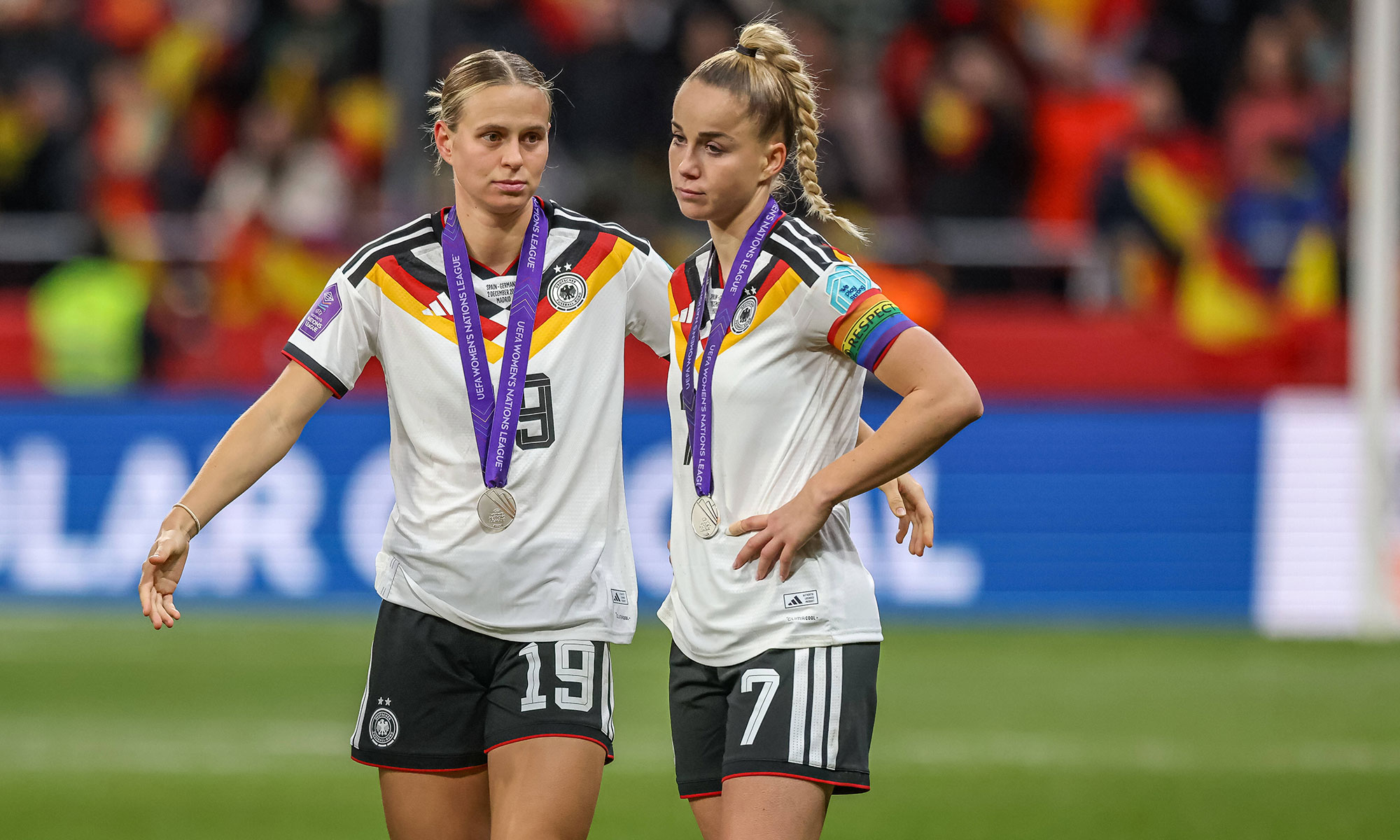 DFB-Frauen nach dem Nations League Finale gegen Spanien