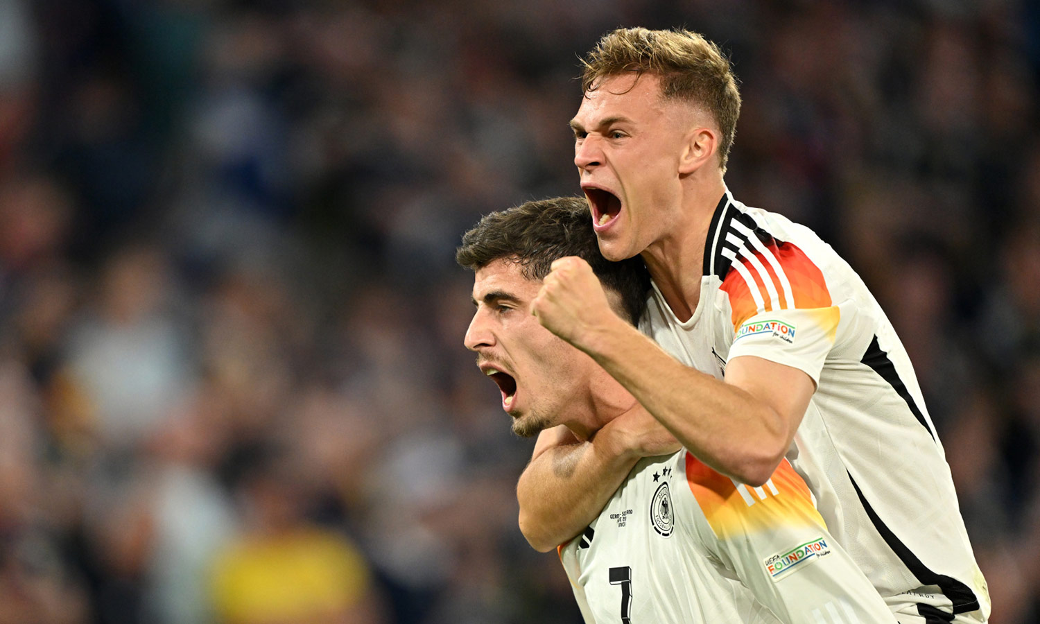 Havertz und Kimmich beim Torjubel