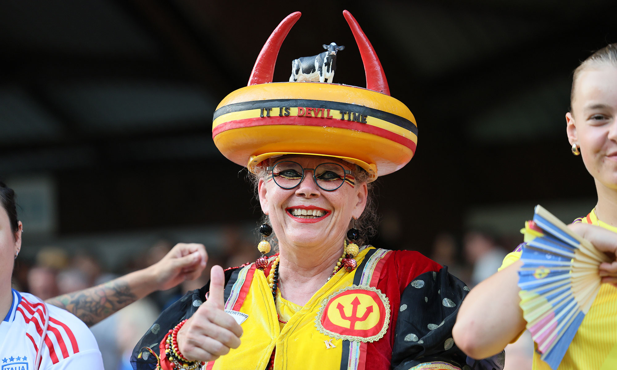 Belgien-Fans bei der Frauen-EM 2025