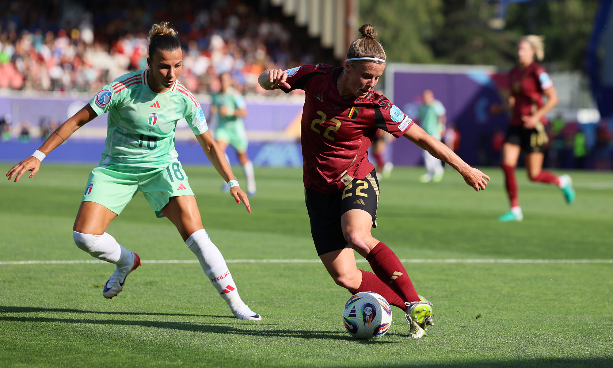 Belgien gegen Italien in Sion