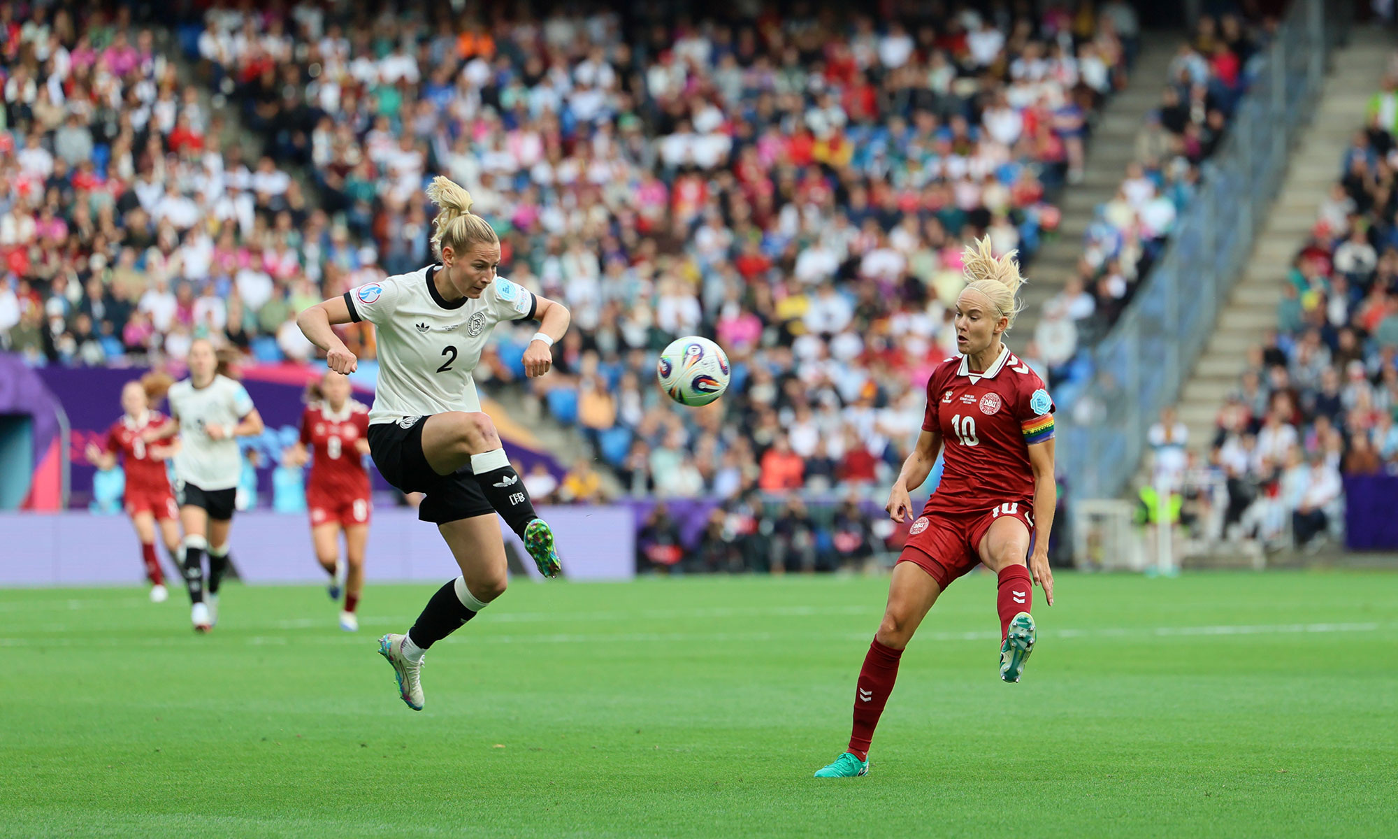 Deutschland gegen Dänemark bei der Frauen-EM 2025