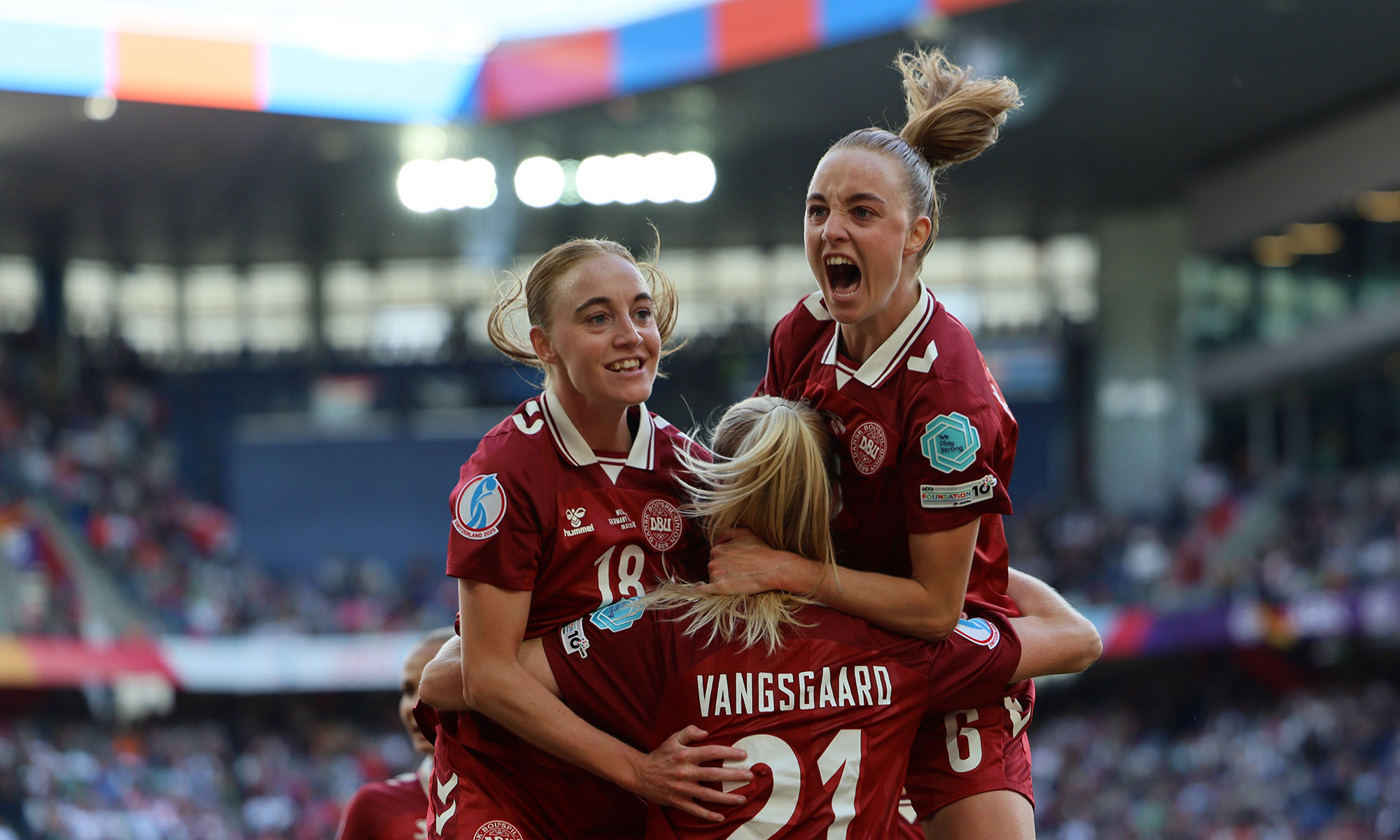 Deutschland gegen Dänemark bei der Frauen-EM 2025