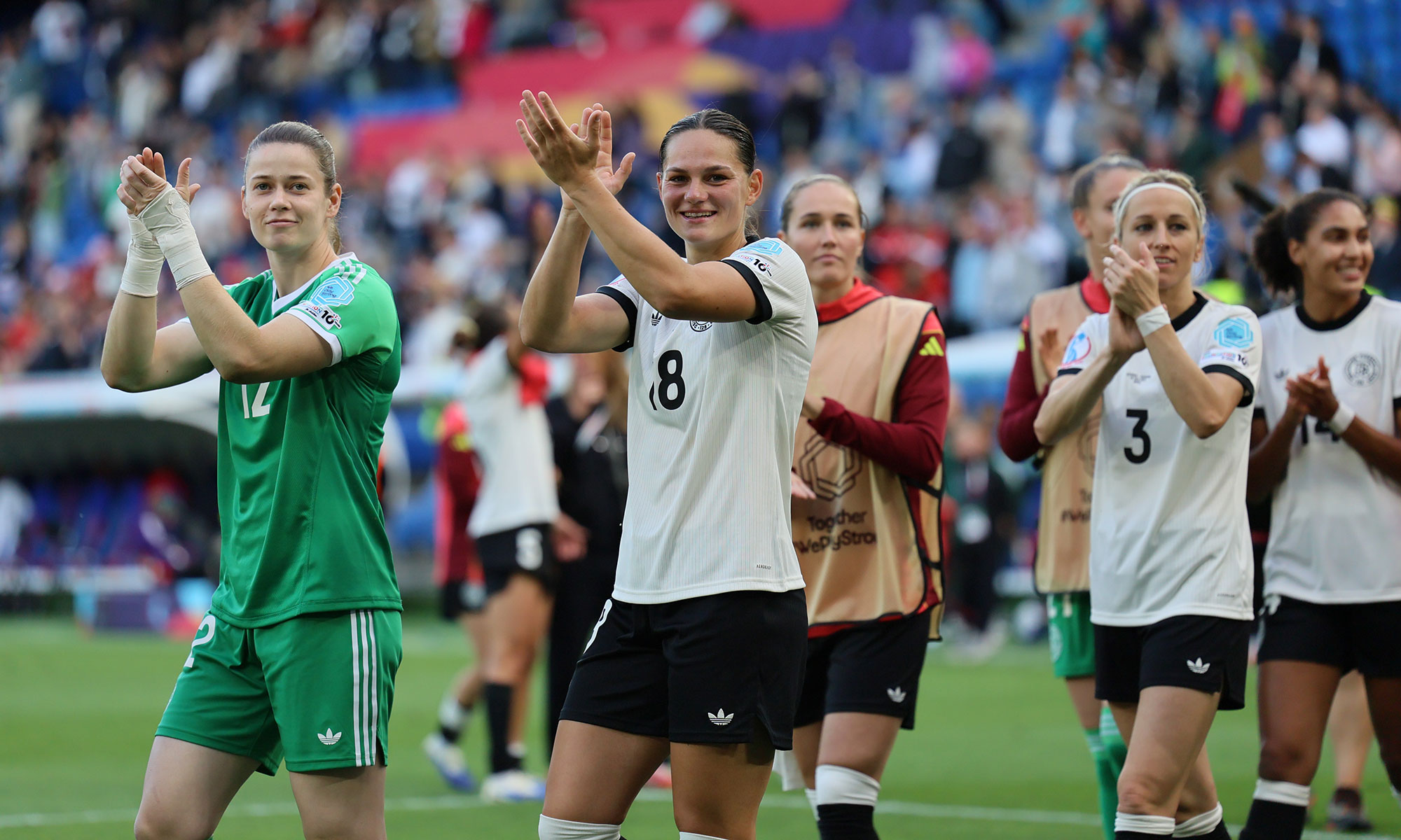 Deutschland gegen Dänemark bei der Frauen-EM 2025