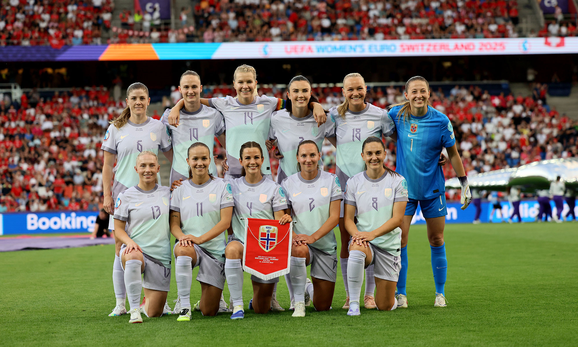 Team Norwegen bei der Frauen-EM 2025