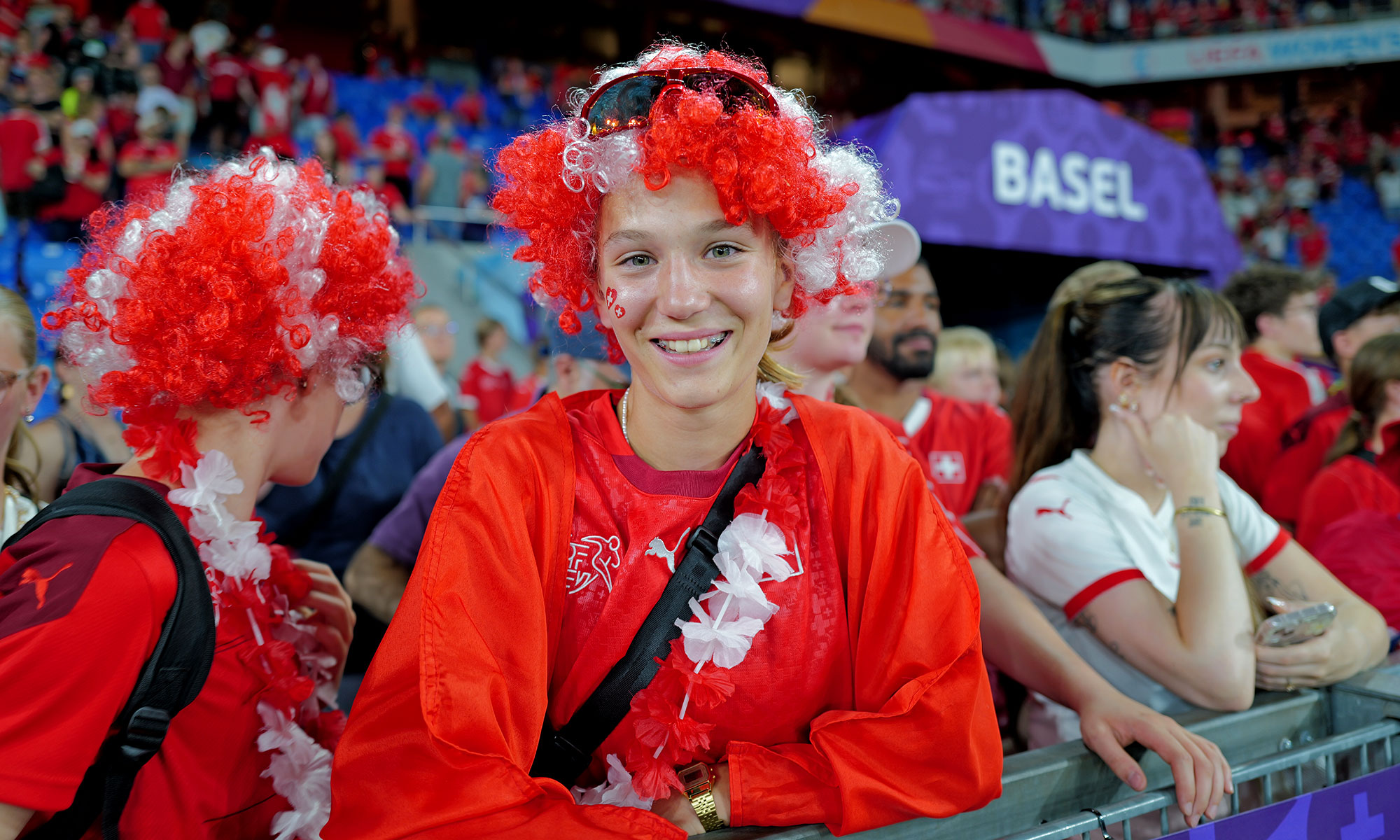 Schweiz-Fan bei der Frauen-EM 2025