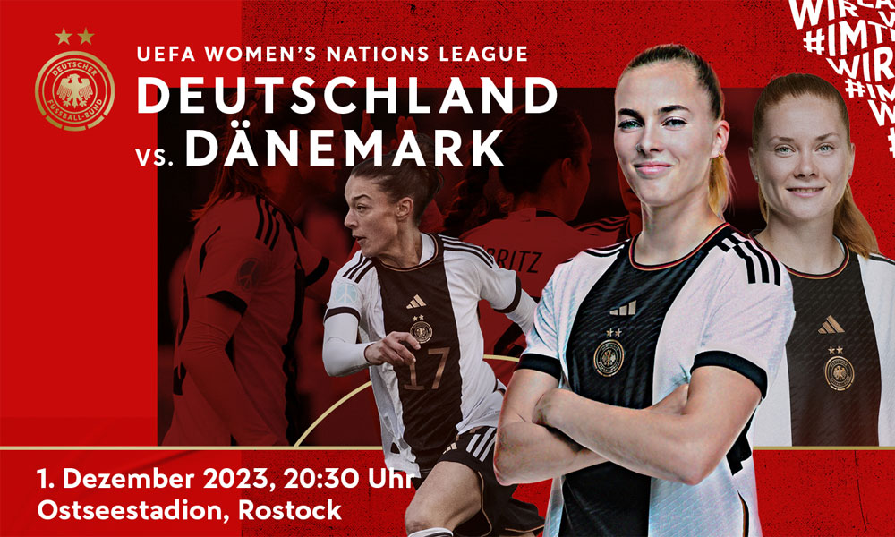 Frauen Länderspiel Deutschland gegen Dänemark in Rostock