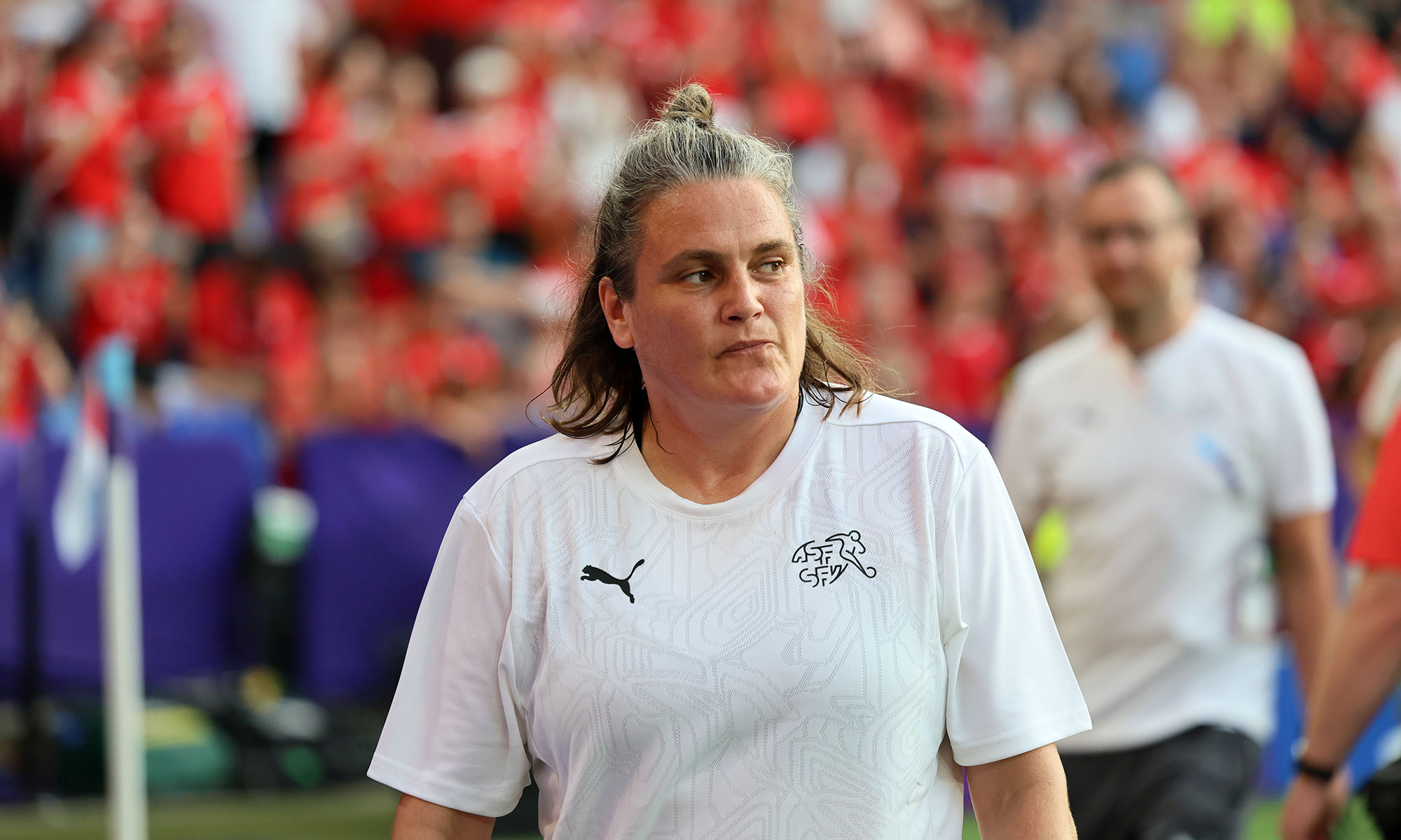 Nadine Angerer mit der Schweiz bei der Frauen-EM-2025