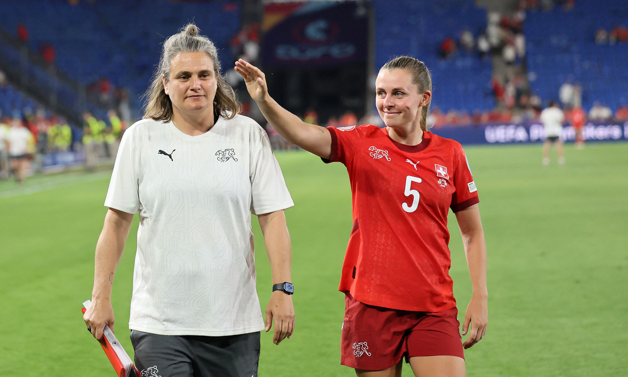 Nadine Angerer mit der Schweiz bei der Frauen-EM-2025
