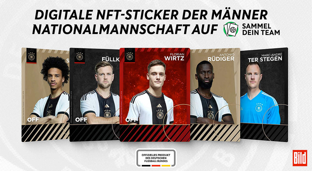 NFT-Sticker der Nationalmannschaft